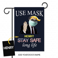 Thumbnail for Personalized Dog Gift Idea - Workers Stay Safe Long Life Please Use Mask For Dog Lovers - Garden Flag