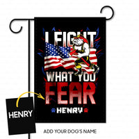 Thumbnail for Personalized Dog Gift Idea - I Hold A Hammer And Fight What You Fear For Dog Lovers - Garden Flag