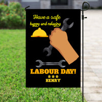 Thumbnail for Personalized Dog Gift Idea - Have A Safe Happy And Relaxing Labour Day For Dog Lovers - Garden Flag