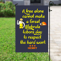 Thumbnail for Personalized Dog Gift Idea - Celebrate Labors Day To Respect The Hard Work For Dog Lovers - Garden Flag