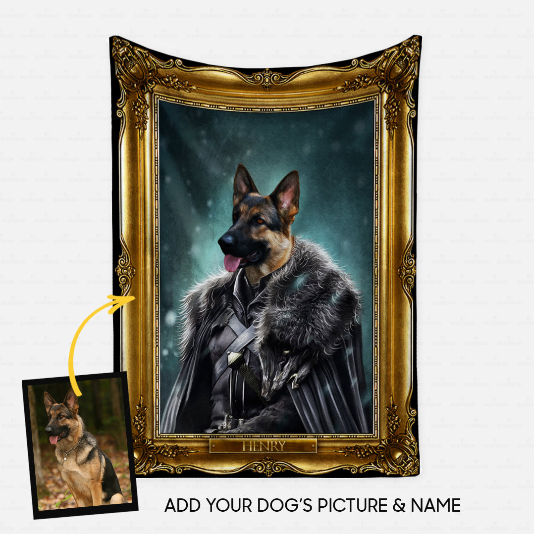 Personalized Dog Gift Idea - Royal Dog's Portrait 13 For Dog Lovers - Fleece Blanket