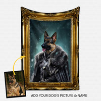 Thumbnail for Personalized Dog Gift Idea - Royal Dog's Portrait 13 For Dog Lovers - Fleece Blanket