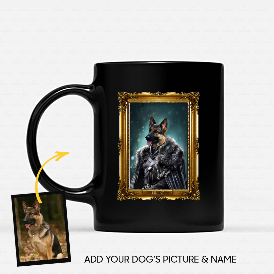Personalized Dog Gift Idea - Royal Dog's Portrait 13 For Dog Lovers - Black Mug