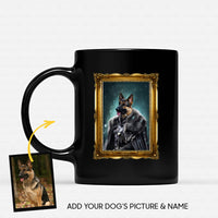 Thumbnail for Personalized Dog Gift Idea - Royal Dog's Portrait 13 For Dog Lovers - Black Mug
