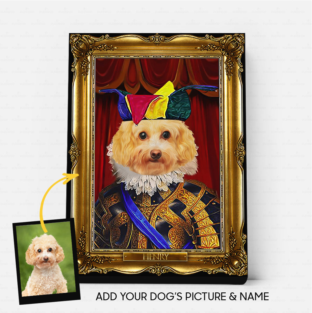 Personalized Canvas Gift  For Dog Lovers - Royal Dog's Portrait 17 - Matte Canvas