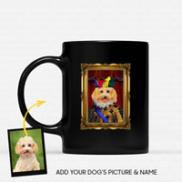 Thumbnail for Personalized Dog Gift Idea - Royal Dog's Portrait 17 For Dog Lovers - Black Mug