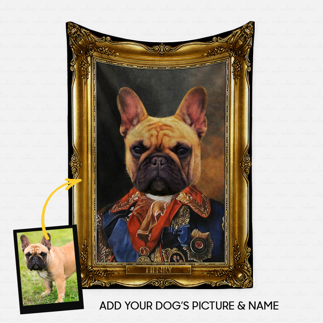 Personalized Dog Gift Idea - Royal Dog's Portrait 16 For Dog Lovers - Fleece Blanket