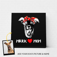 Thumbnail for Personalized Dog Gift Idea - Dog Love Mom For Dog Lover - Matte Canvas