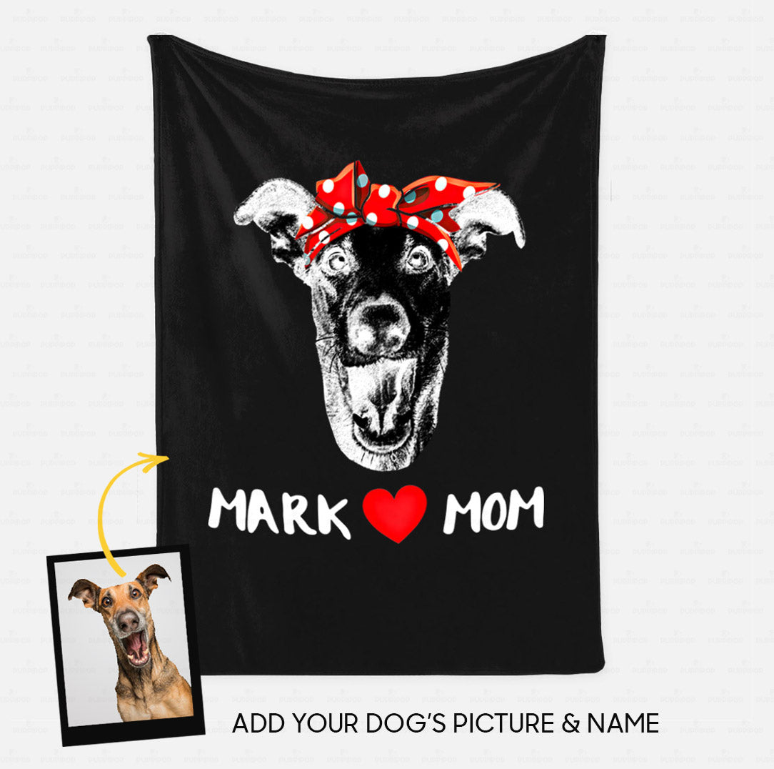 Custom Dog Gift Idea - Dog Love Mom For Dog Lover - Fleece Blanket