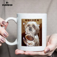 Thumbnail for Custom Dog Mug - Personalized Andrea Coffee Dog Gift For Dad - White Mug