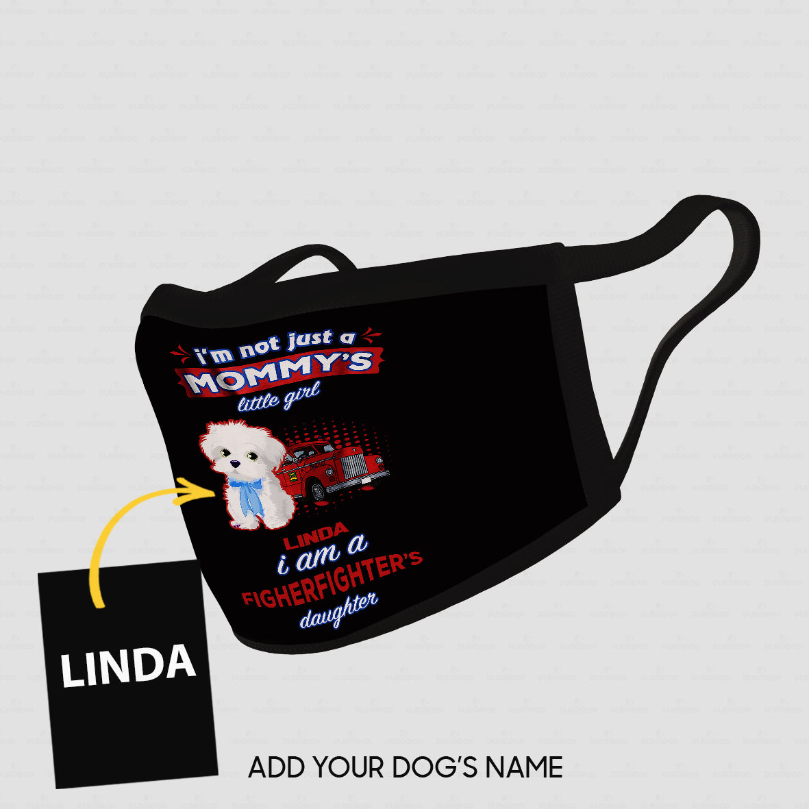 Personalized Dog Gift Idea - I'm Not Just A Mom, I Am Also A Firefighter For Dog Lovers - Cloth Mask