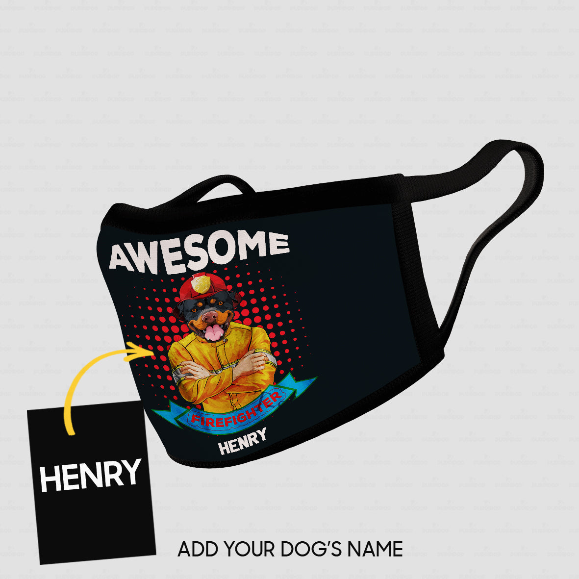 Personalized Dog Gift Idea - You Are An Awesome Firefighter For Dog Lovers - Cloth Mask