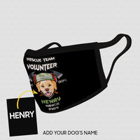 Thumbnail for Personalized Dog Gift Idea - We Are Rescue Team Volunteer Fire Dept Since 1989 For Dog Lovers - Cloth Mask