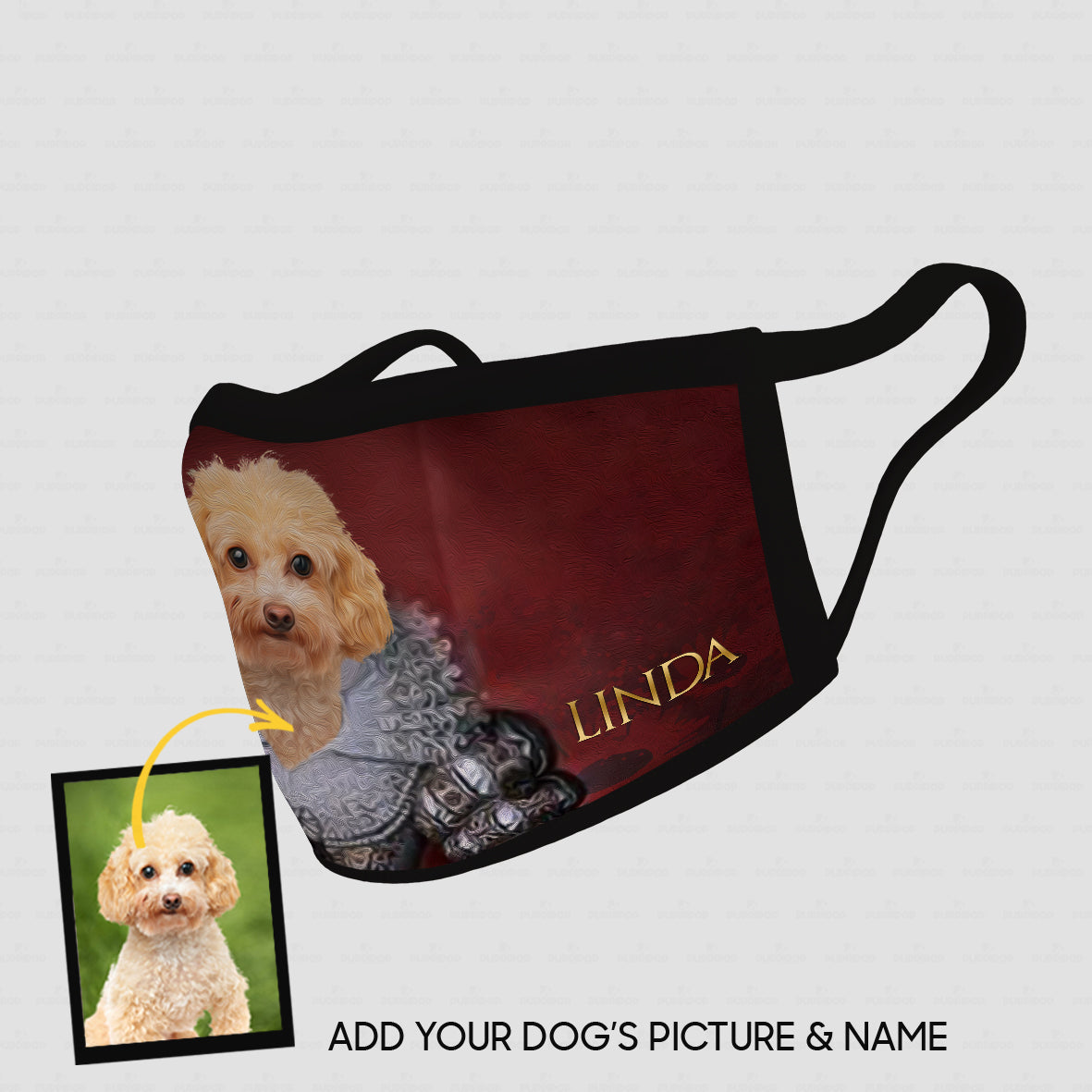 Personalized Dog Gift Idea - Royal Dog's Portrait 37 For Dog Lovers - Cloth Mask