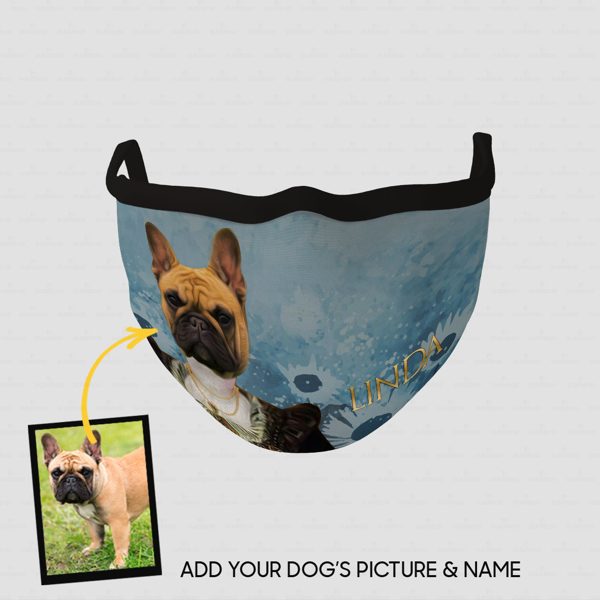 Personalized Dog Gift Idea - Royal Dog's Portrait 40 For Dog Lovers - Cloth Mask