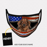 Thumbnail for Personalized Dog Gift Idea - Dog Looks Angry For Dog Lovers - Cloth Mask