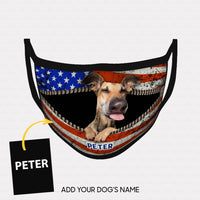 Thumbnail for Personalized Dog Gift Idea - Dog Mowing For Dog Lovers - Cloth Mask