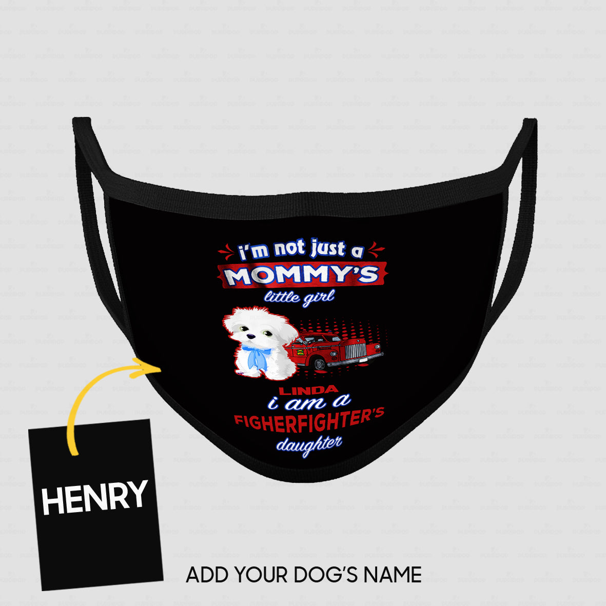 Personalized Dog Gift Idea - I'm Not Just A Mom, I Am Also A Firefighter For Dog Lovers - Cloth Mask