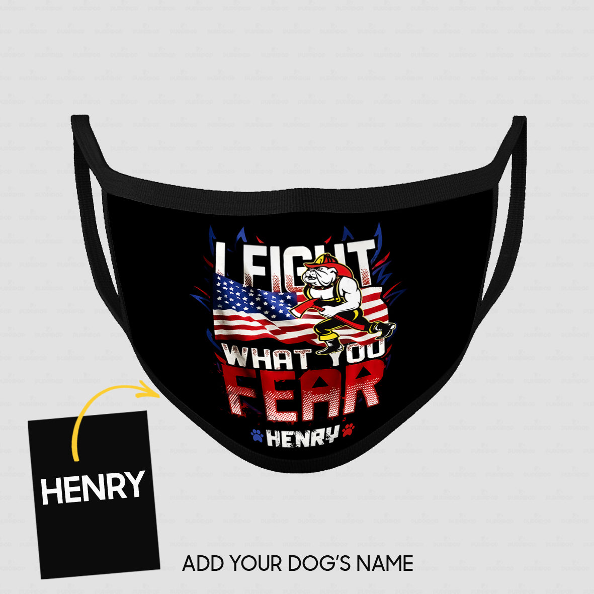Personalized Dog Gift Idea - I Hold A Hammer And Fight What You Fear For Dog Lovers - Cloth Mask
