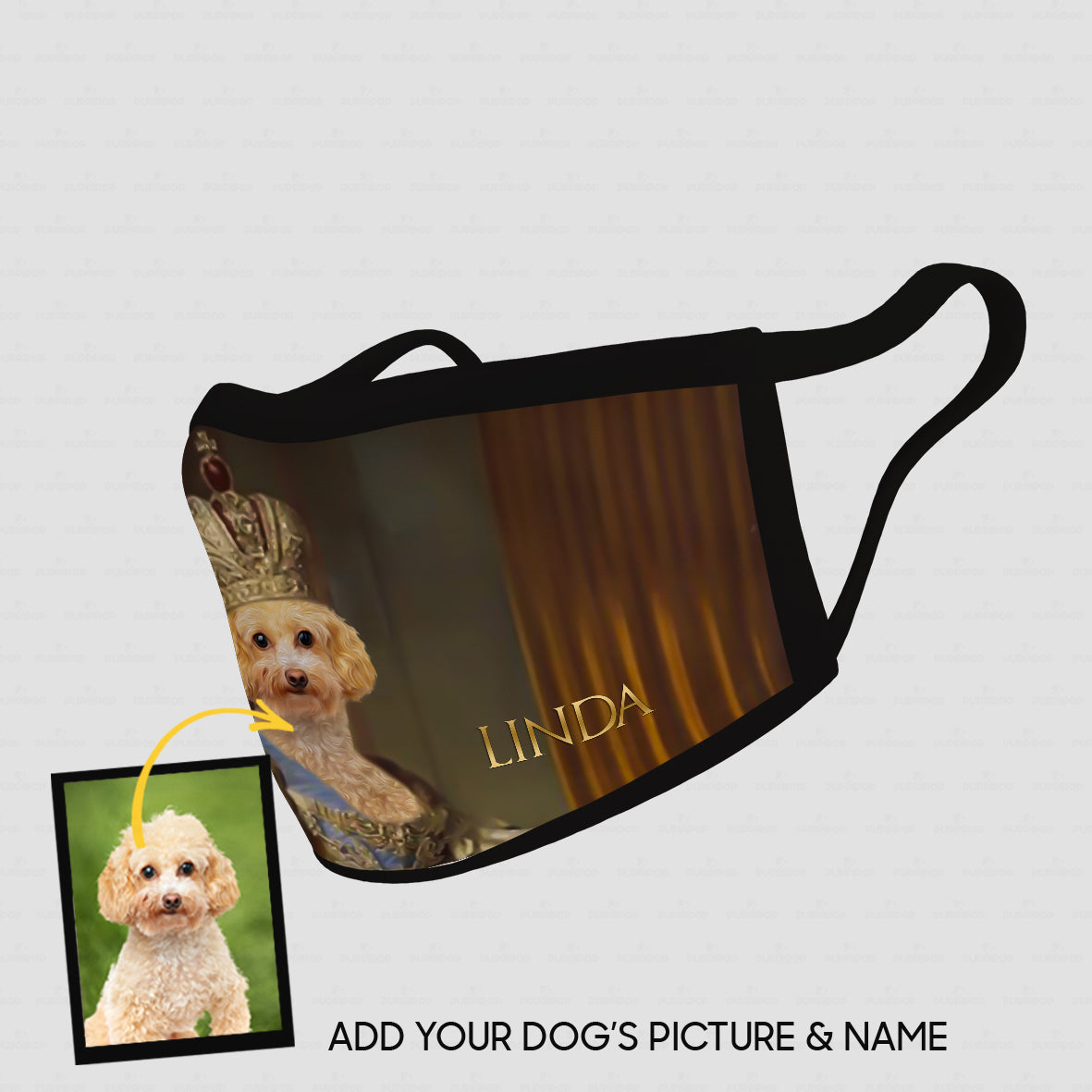 Personalized Dog Gift Idea - Royal Dog's Portrait 89 For Dog Lovers - Cloth Mask