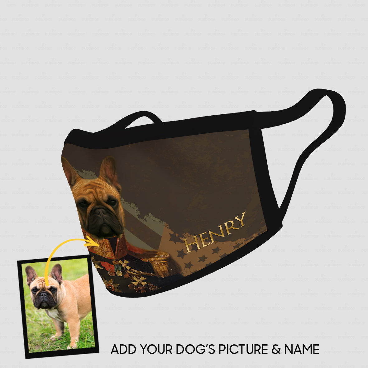 Personalized Dog Gift Idea - Royal Dog's Portrait 47 For Dog Lovers - Cloth Mask