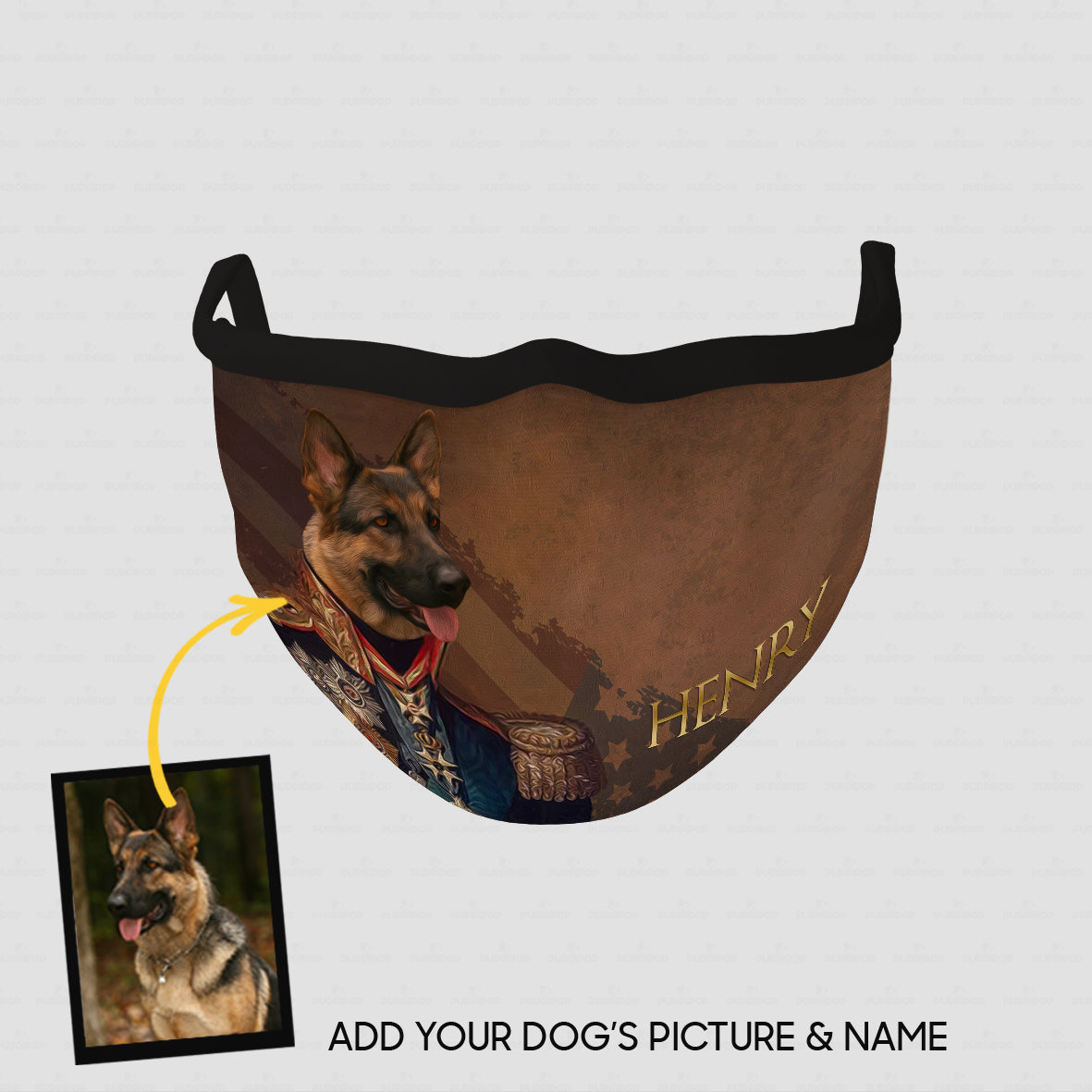 Personalized Dog Gift Idea - Royal Dog's Portrait 48 For Dog Lovers - Cloth Mask
