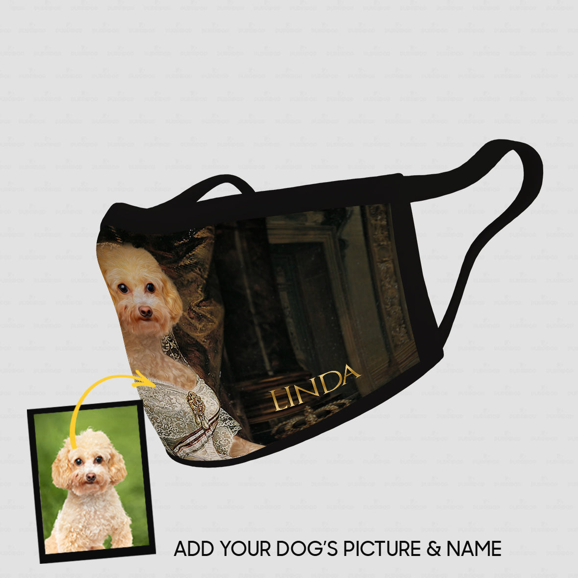 Personalized Dog Gift Idea - Royal Dog's Portrait 91 For Dog Lovers - Cloth Mask