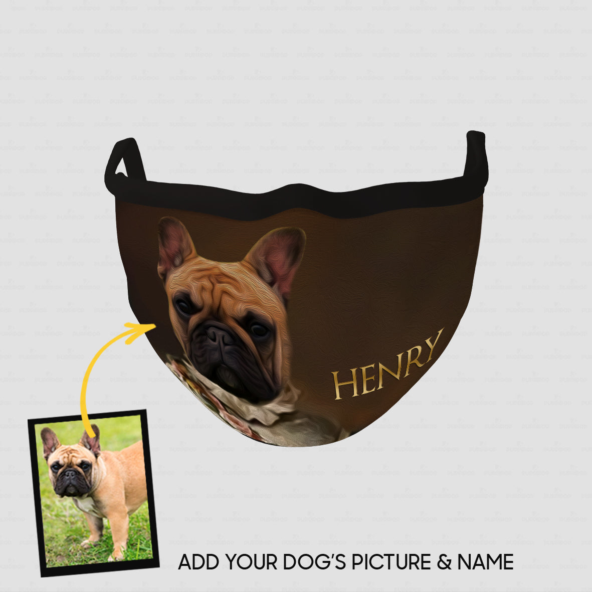 Personalized Dog Gift Idea - Royal Dog's Portrait 24 For Dog Lovers - Cloth Mask