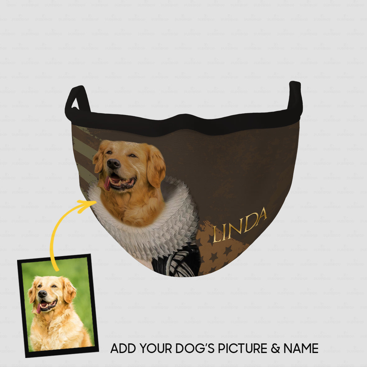 Personalized Dog Gift Idea - Royal Dog's Portrait 31 For Dog Lovers - Cloth Mask