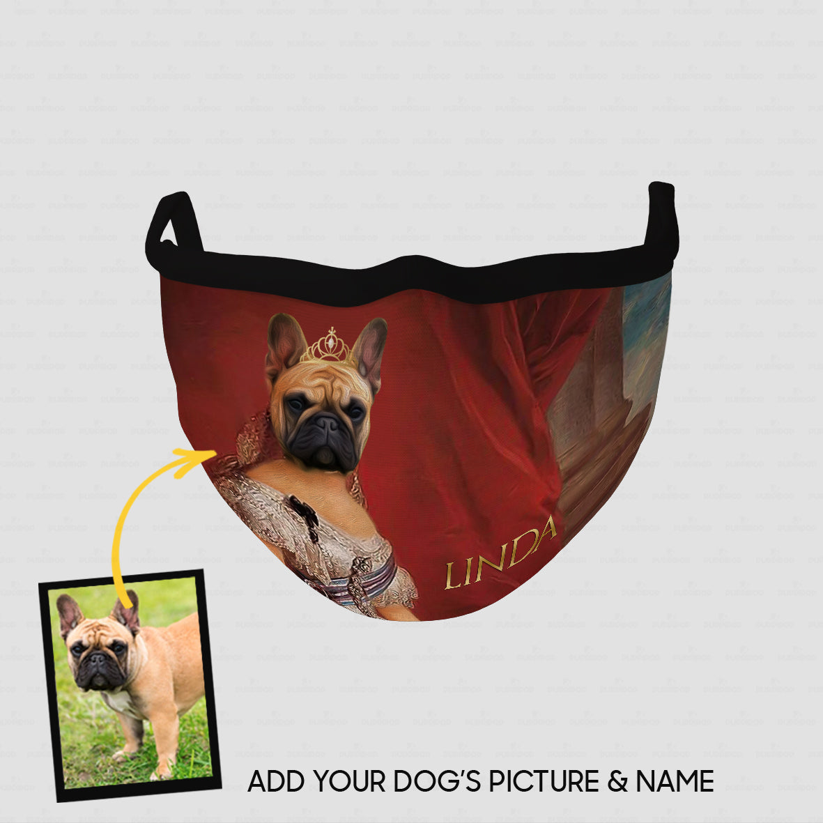 Personalized Dog Gift Idea - Royal Dog's Portrait 93 For Dog Lovers - Cloth Mask