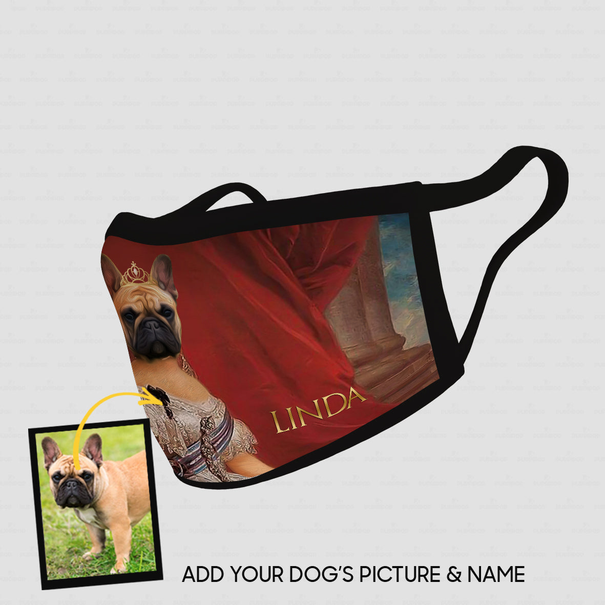 Personalized Dog Gift Idea - Royal Dog's Portrait 93 For Dog Lovers - Cloth Mask