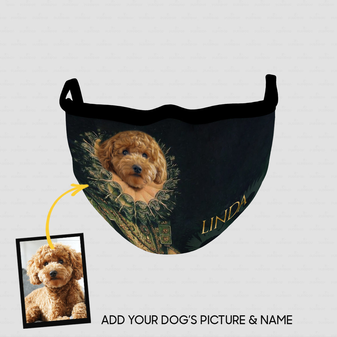 Personalized Dog Gift Idea - Royal Dog's Portrait 73 For Dog Lovers - Cloth Mask