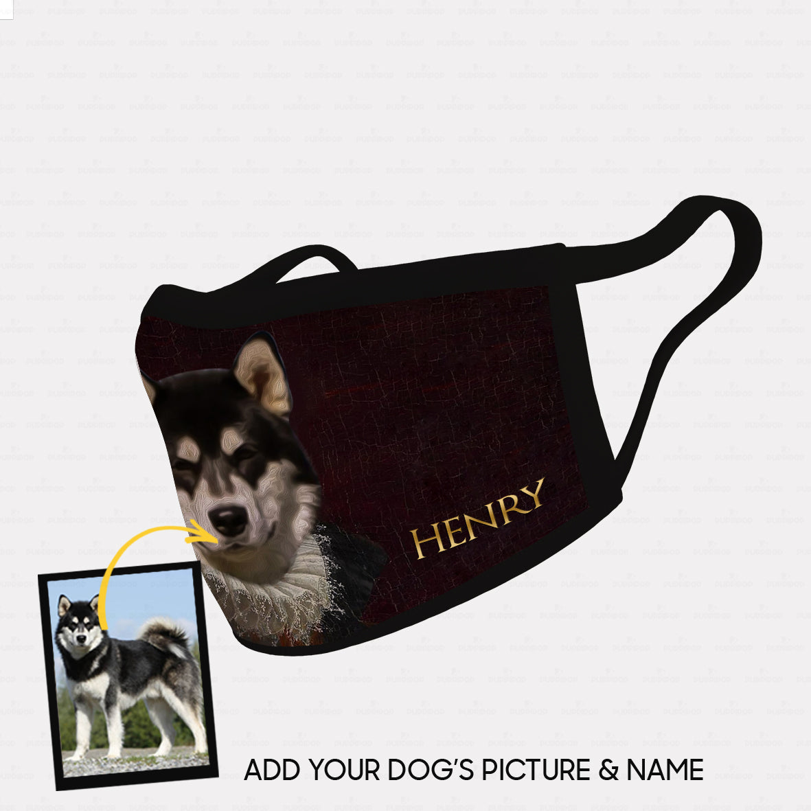 Personalized Dog Gift Idea - Royal Dog's Portrait 17 For Dog Lovers - Cloth Mask