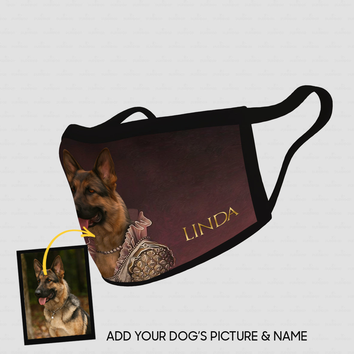 Personalized Dog Gift Idea - Royal Dog's Portrait 33 For Dog Lovers - Cloth Mask