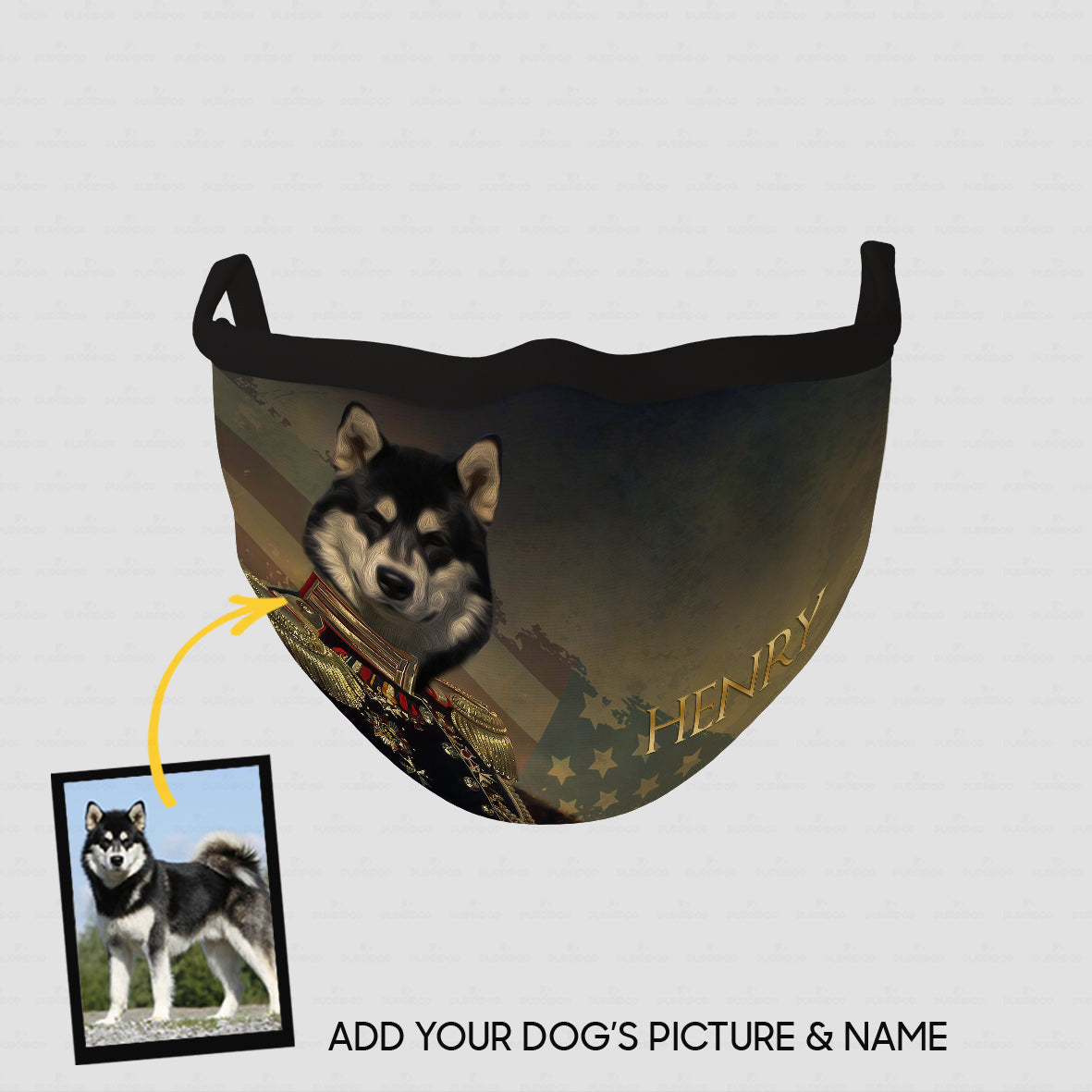 Personalized Dog Gift Idea - Royal Dog's Portrait 52 For Dog Lovers - Cloth Mask