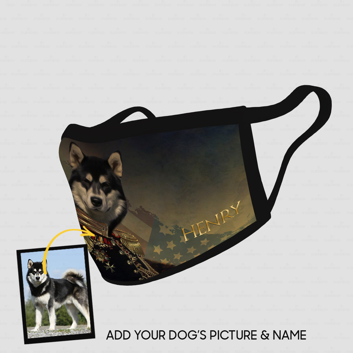 Personalized Dog Gift Idea - Royal Dog's Portrait 52 For Dog Lovers - Cloth Mask