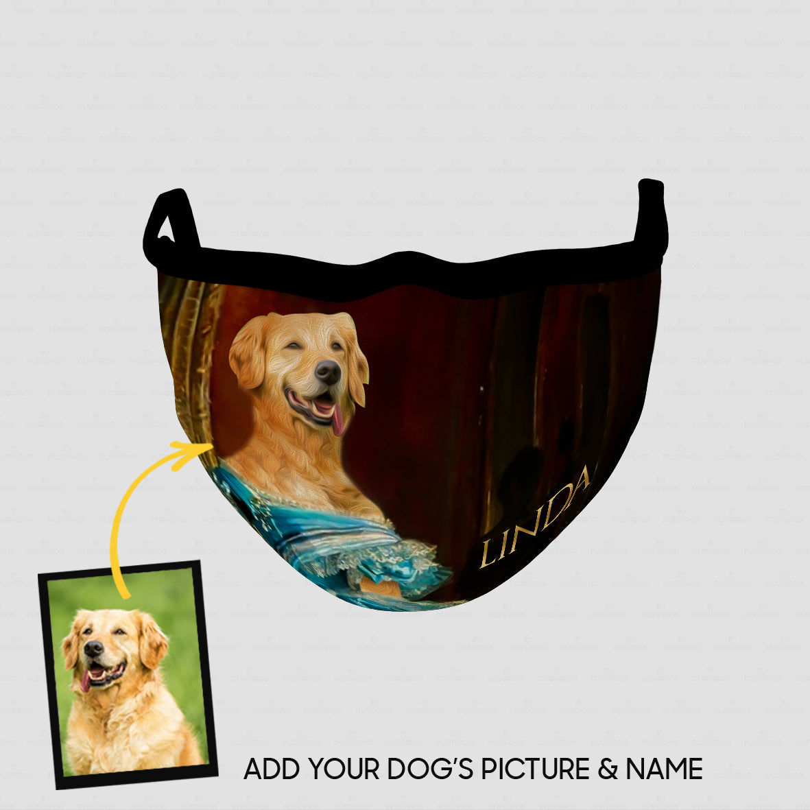 Personalized Dog Gift Idea - Royal Dog's Portrait 95 For Dog Lovers - Cloth Mask