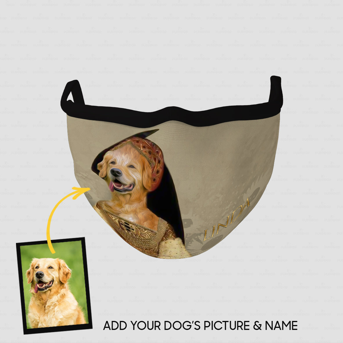 Personalized Dog Gift Idea - Royal Dog's Portrait 97 For Dog Lovers - Cloth Mask