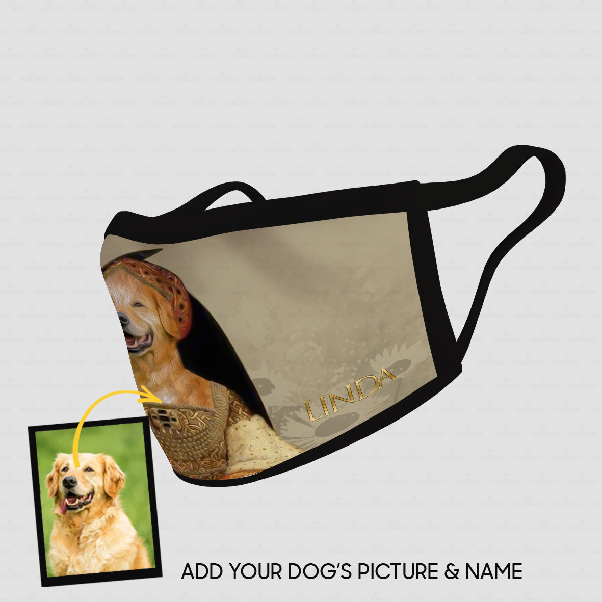 Personalized Dog Gift Idea - Royal Dog's Portrait 97 For Dog Lovers - Cloth Mask