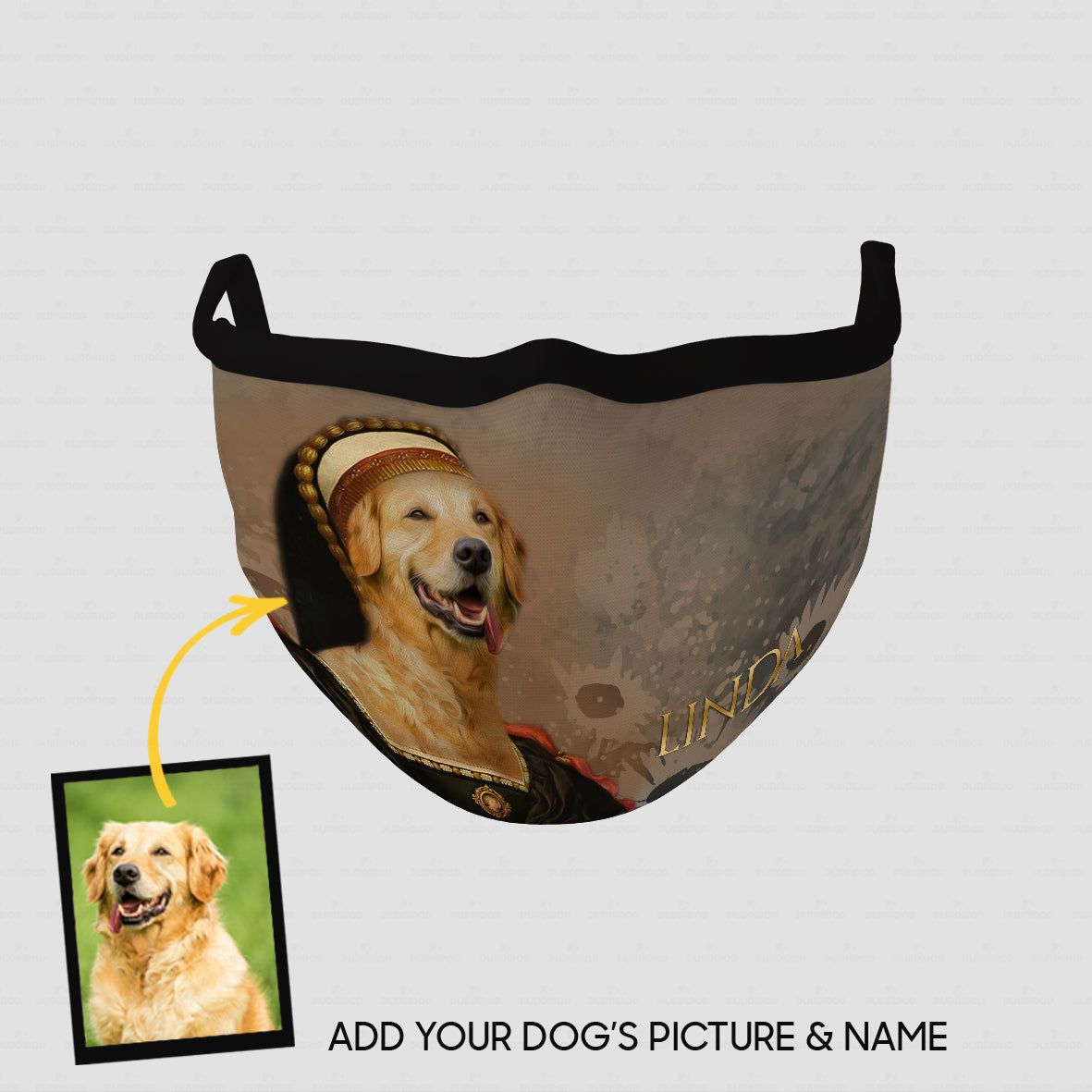 Personalized Dog Gift Idea - Royal Dog's Portrait 78 For Dog Lovers - Cloth Mask