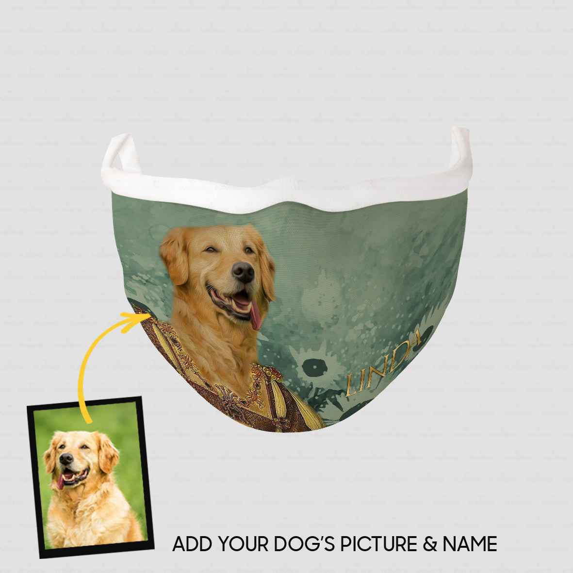 Personalized Dog Gift Idea - Royal Dog's Portrait 79 For Dog Lovers - Cloth Mask