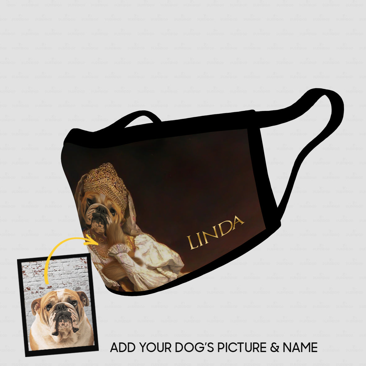 Personalized Dog Gift Idea - Royal Dog's Portrait 81 For Dog Lovers - Cloth Mask