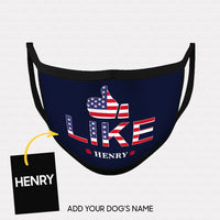 Thumbnail for Personalized Dog Gift Idea - America Thumb Up For Dog Lovers - Cloth Mask