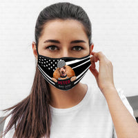 Thumbnail for Personalized Dog Gift Idea - Bad Long Ear Dog For Dog Lovers - Cloth Mask