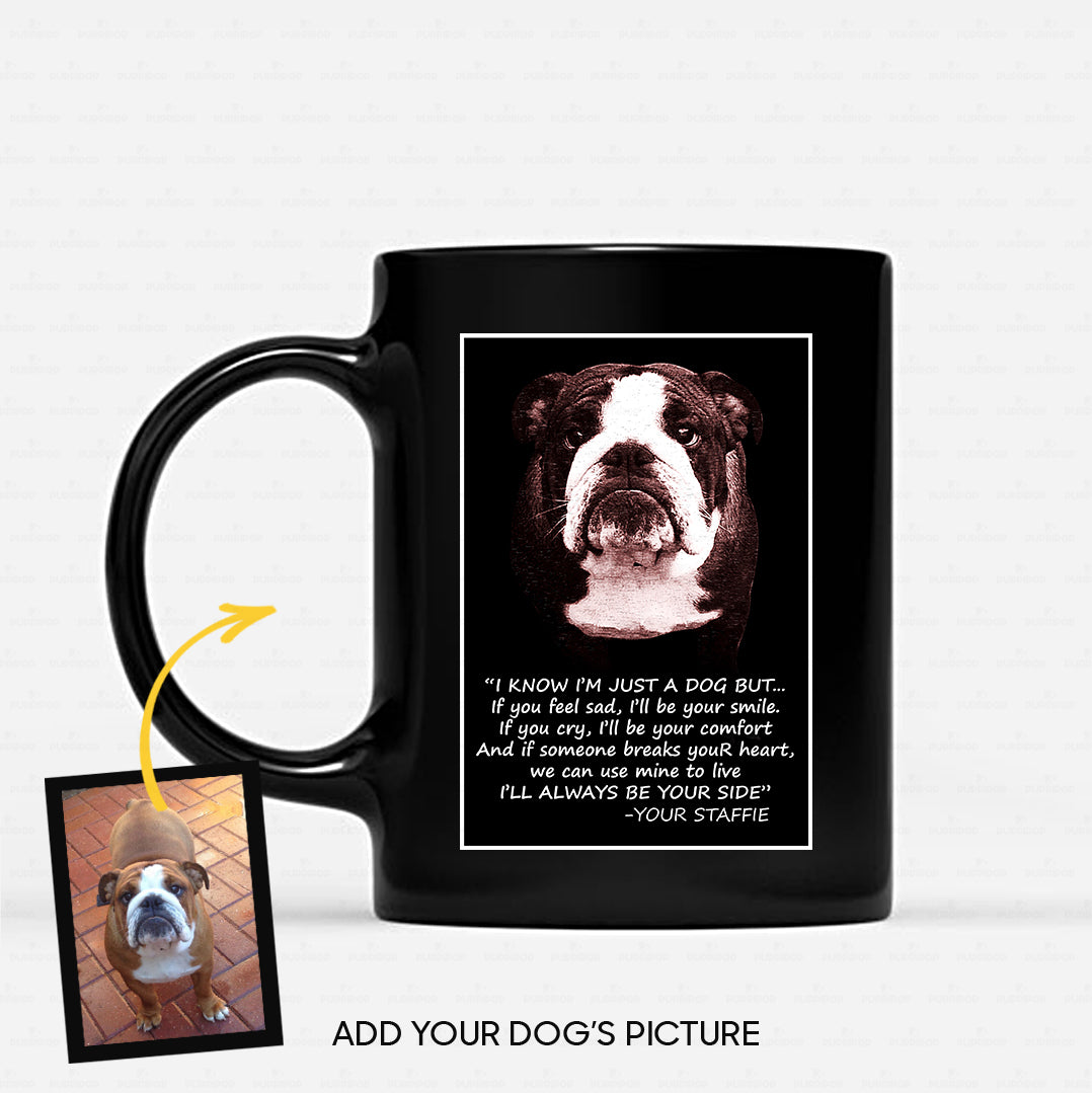 Personalized Dog Gift Idea - I'll Always Be Your Side 1 For Dog Lovers - Black Mug