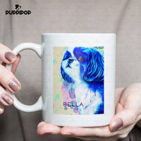 Thumbnail for Custom Dog Mug - Personalized The Blue Dog Gift For Dad - White Mug