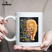 Thumbnail for Custom Lion Mug - Personalized Daughter Of The King Gift For Dad - White Mug