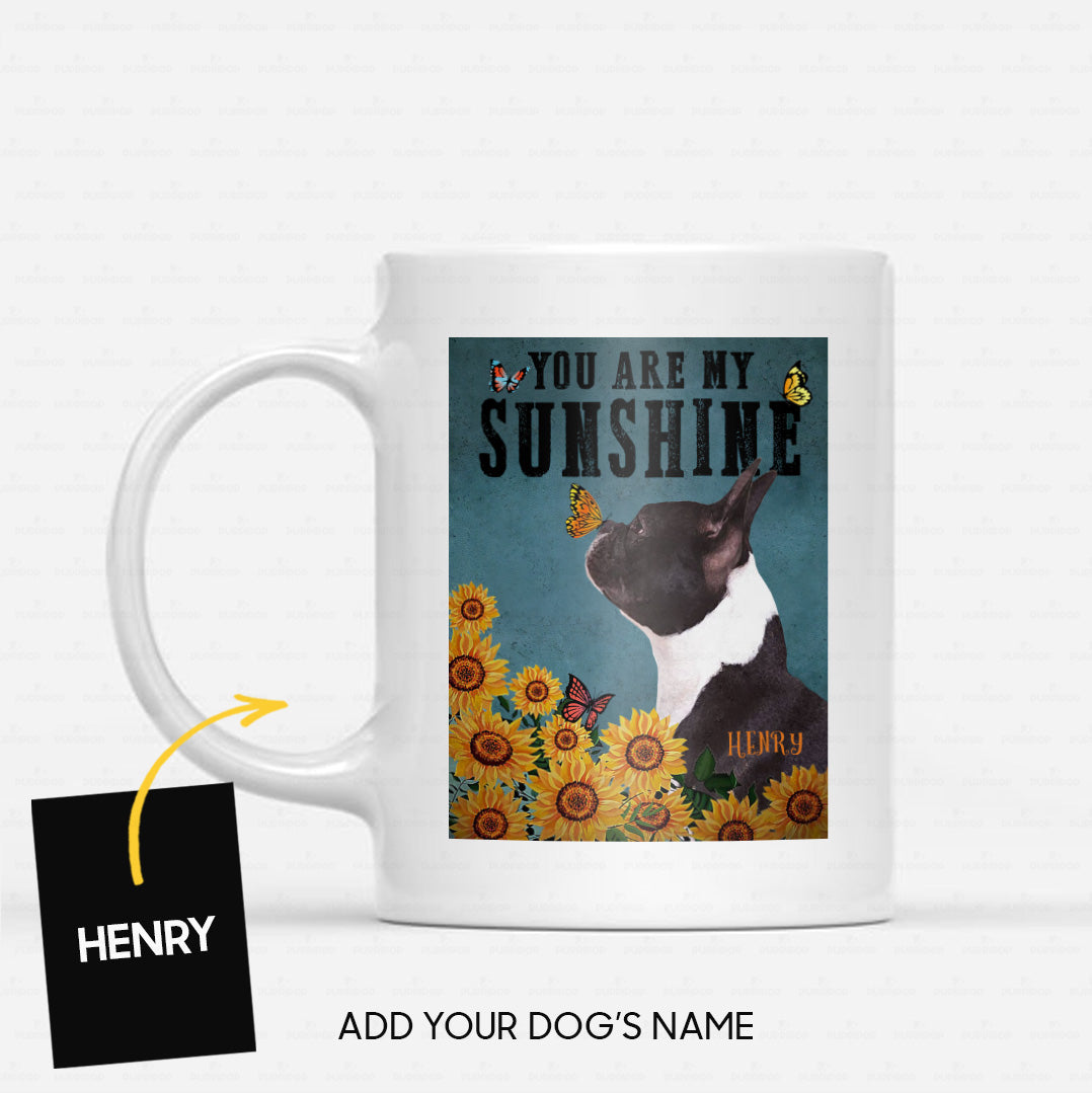 Custom Dog Mug - Personalized You Are My Sunshine Gift For Dad - White Mug