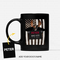 Thumbnail for Personalized Dog Gift Idea - Bad Long Big Ears Dog For Dog Lovers - Black Mug