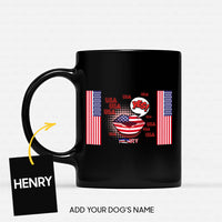 Thumbnail for Personalized Dog Gift Idea - America Let's Say Yes For Dog Lovers - Black Mug